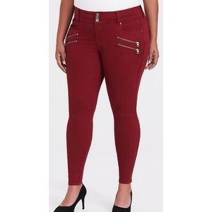 Torrid Size 26r Red Jeggings
